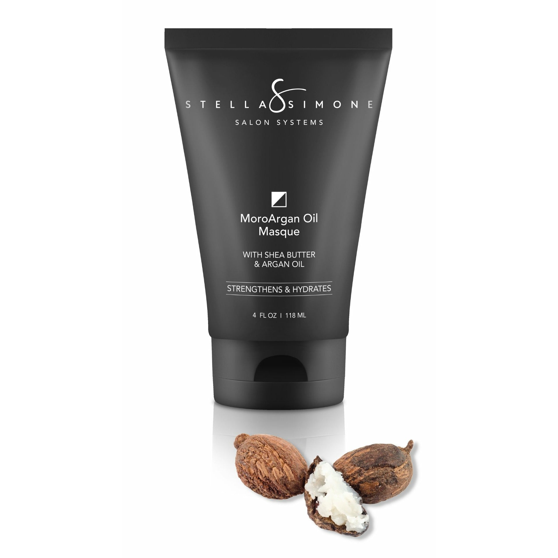 Moroccan Argan Oil + Shea Butter Masque | Restores + Strengthens | Detangles 3A - 4C Textures | Hydrating Hair Mask | No Added Gluten | StellaSimone Salon Systems.