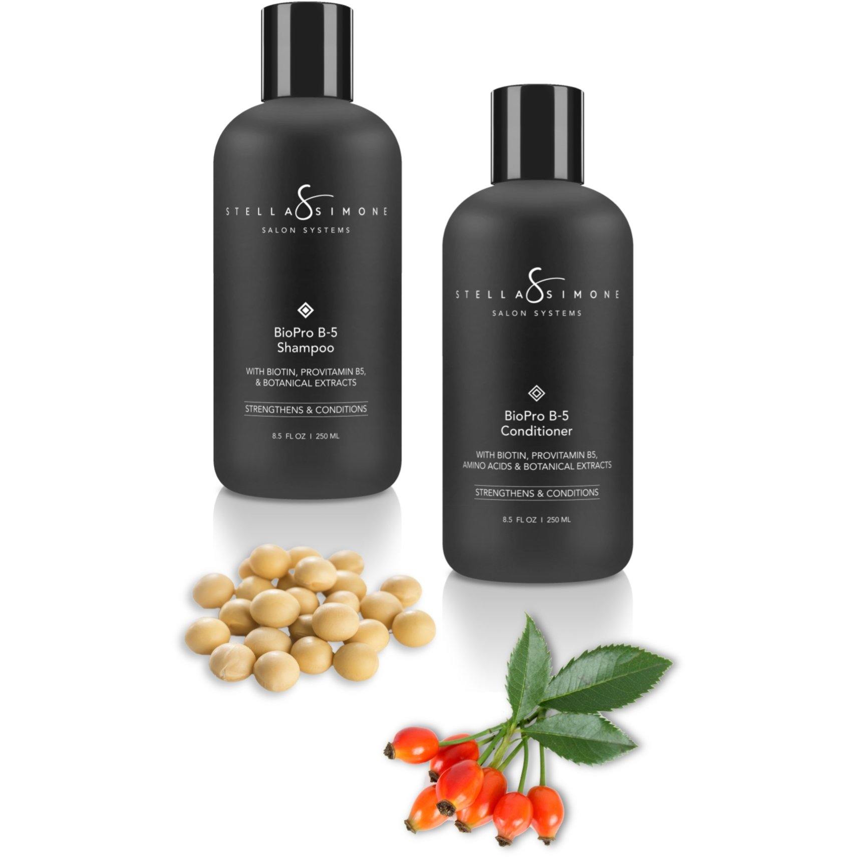 Biotin ProGrade + Rosemary Shampoo and Conditioner | 2 PC | Duo Kit | Strengthen + Reinforce | Vegan 🌱 | StellaSimone Salon Systems.