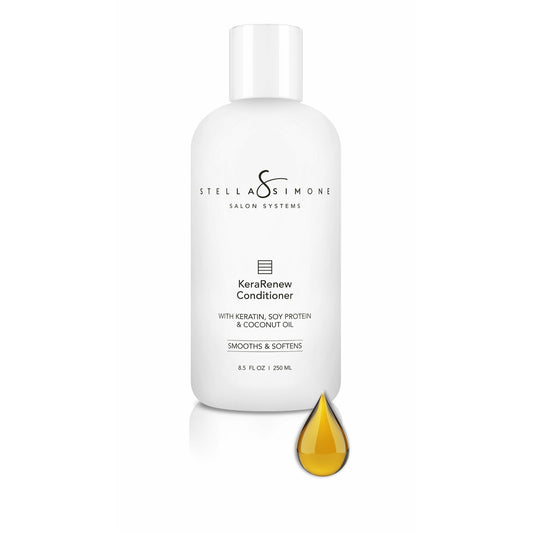 Keratin + Coconut Oil + Soy Protein Conditioner | Color Damaged Hair + Prevents Breakage | No Added Gluten | StellaSimone Salon Systems.