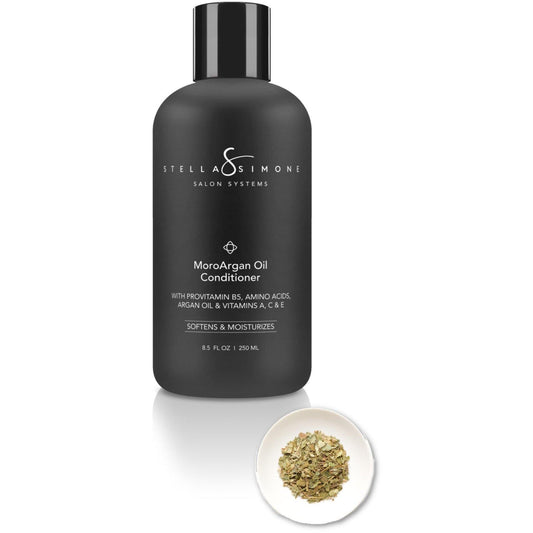 Moroccan Argan Oil + Aloe Juice Conditioner | Hydrates + Softens | Weightless Volumizer | Vegan 🌱 | StellaSimone Salon Systems.