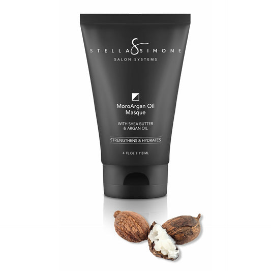 Moroccan Argan Oil + Shea Butter Masque | Restores + Strengthens | Detangles 3A - 4C Textures | Hydrating Hair Mask | No Added Gluten | StellaSimone Salon Systems.