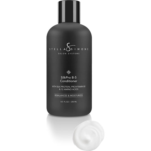 Silk Aminos ProGrade + Yarrow Extract + Vitamin E Conditioner | Everyday Use + Detox | No Added Gluten | StellaSimone Salon Systems.