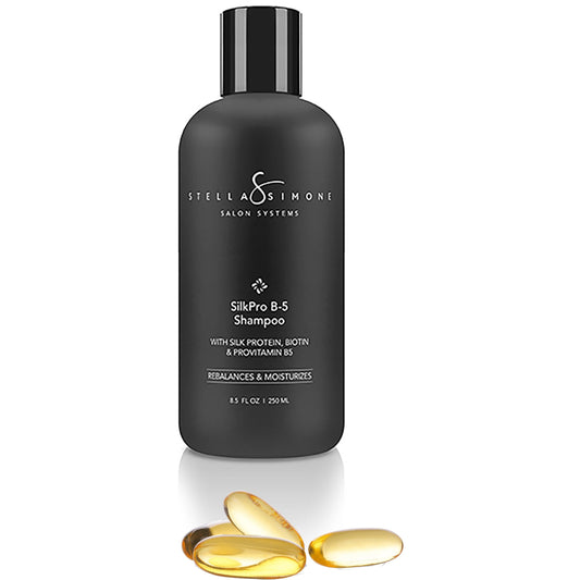Silk Aminos ProGrade + Vitamin B-5 Shampoo | Everyday Use + Detox | No Added Gluten | StellaSimone Salon Systems.