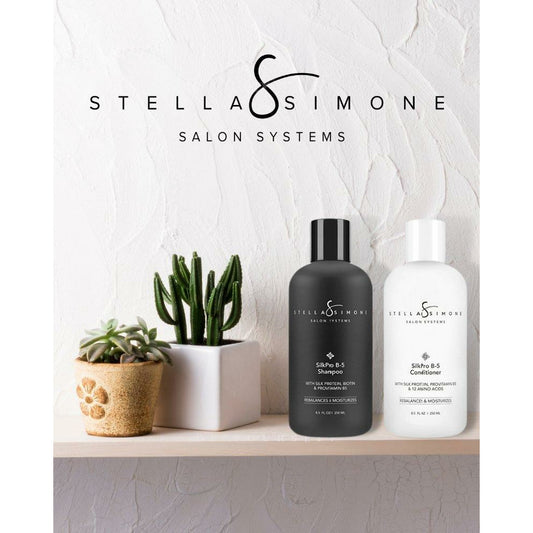Moroccan Argan Oil + Aloe Juice 2 PC DUO Kit & Silk Aminos ProGrade + Yarrow Extract + Vitamin E Shampoo + Conditioner DUO Kit | Value $126+ | BUY FOR $89 | FREE SHIPPING | StellaSimone Salon Systems.