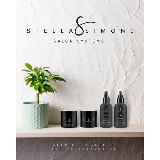 Silk Aminos ProGrade + Yarrow Extract + Vitamin E Shampoo + Conditioner Kit  & Keep It Together - 4 PC Styling Kit | Value $155 | BUY FOR $89 | FREE SHIPPING | StellaSimone Salon Systems.